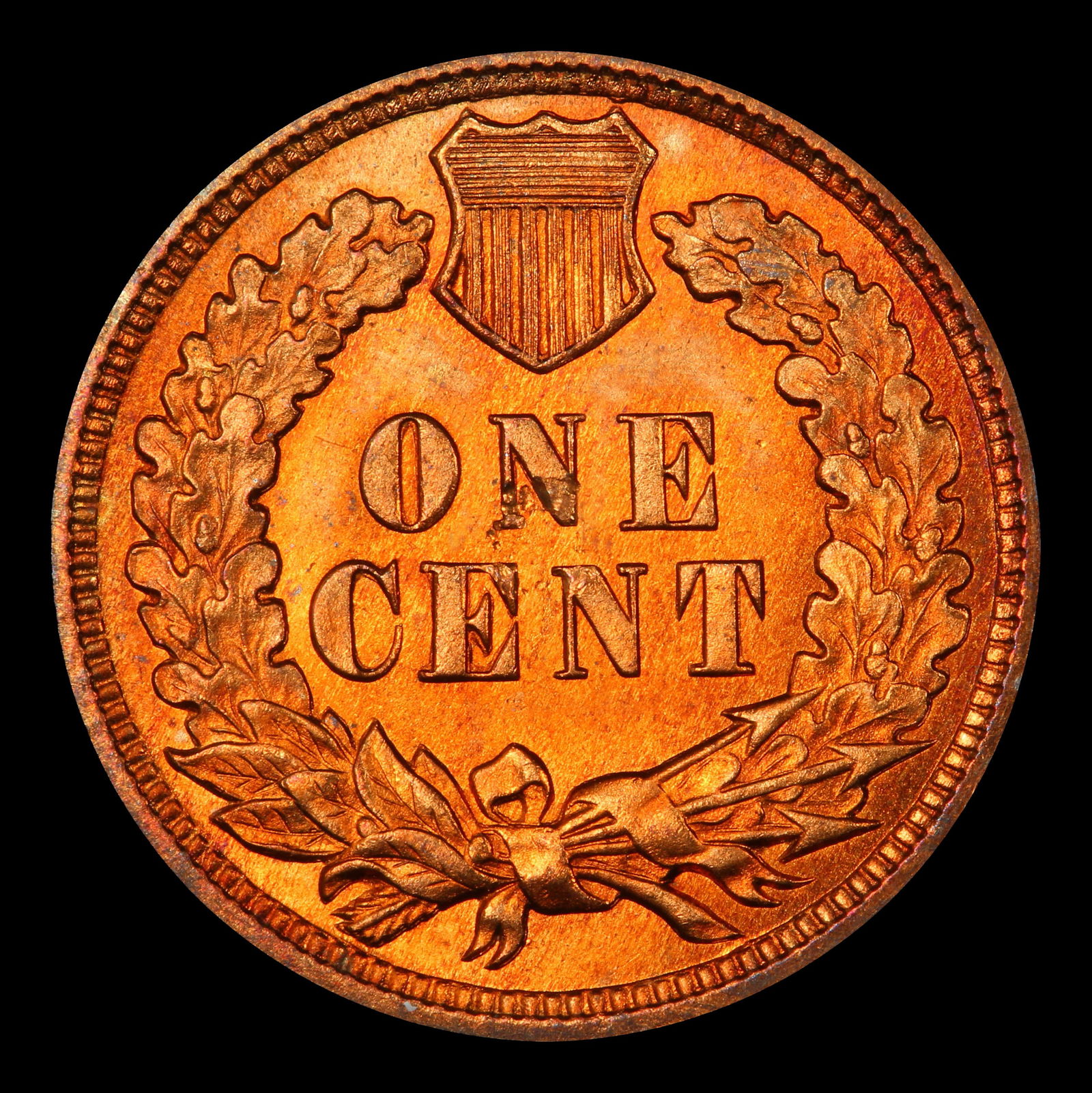 1908 Indian Cent . 1c Grades ms64 rd - 3