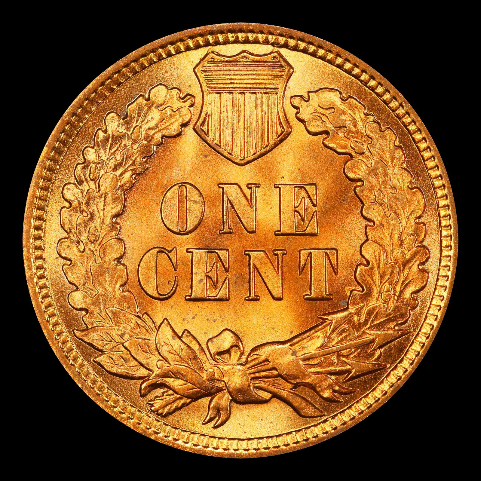 1908 Indian Cent . 1c Grades ms65 rd - 3