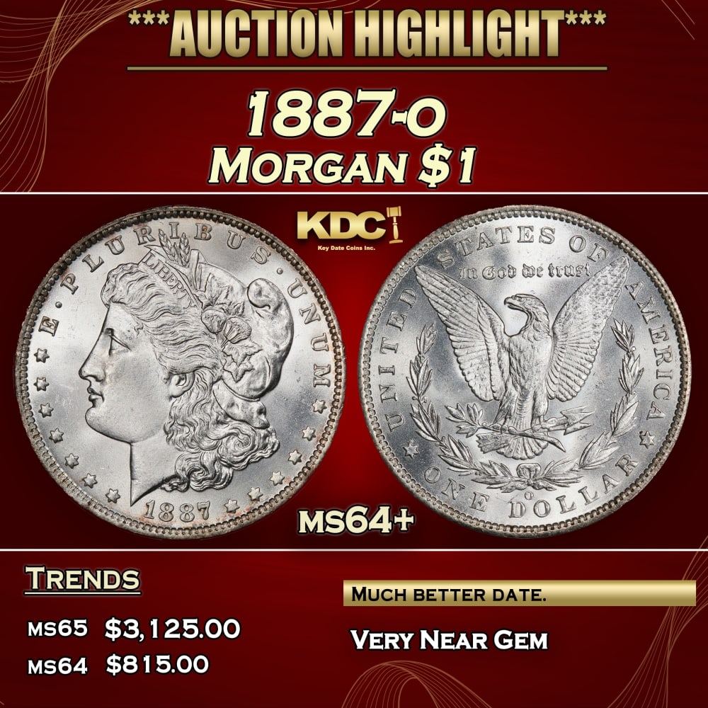 1887-o Morgan Dollar $1 ms64+ SEGS (1 of 4)