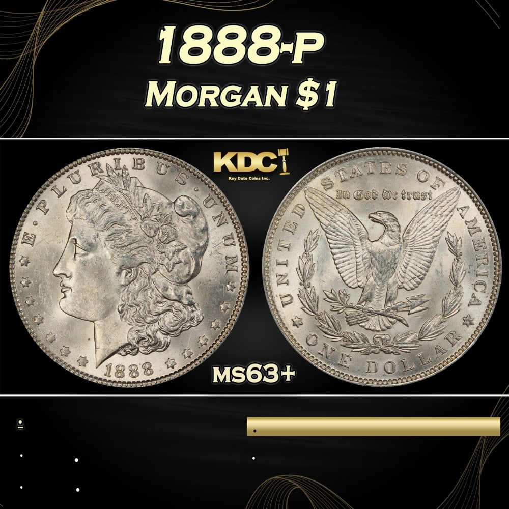 1888-p Morgan Dollar $1 Grades ms63+: 1888-p Morgan Dollar $1 Grades ms63+. 0