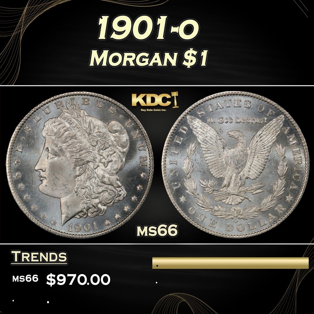 1901-o Morgan Dollar $1 Grades ms66 (1 of 3)