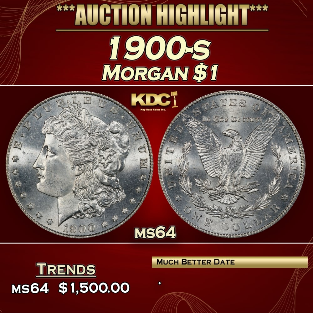 1900-s Morgan Dollar $1 ms64 SEGS (1 of 4)