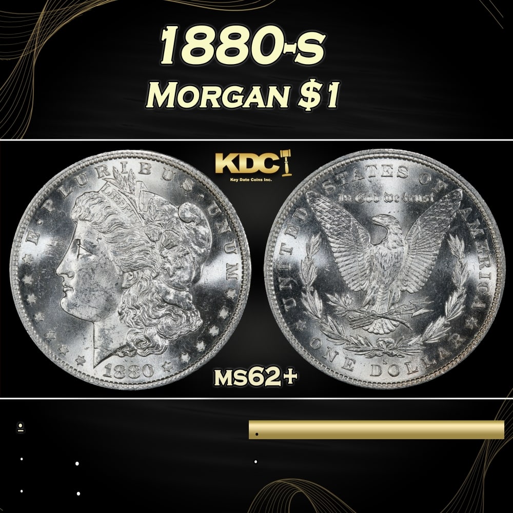1880-s Morgan Dollar $1 Grades ms62+: 1880-s Morgan Dollar $1 Grades ms62+. 0