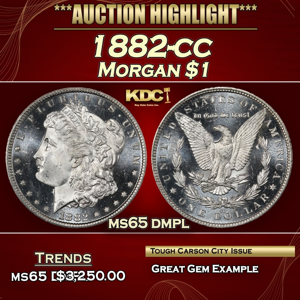 1882-cc Morgan Dollar $1 ms65 dmpl SEGS (1 of 4)