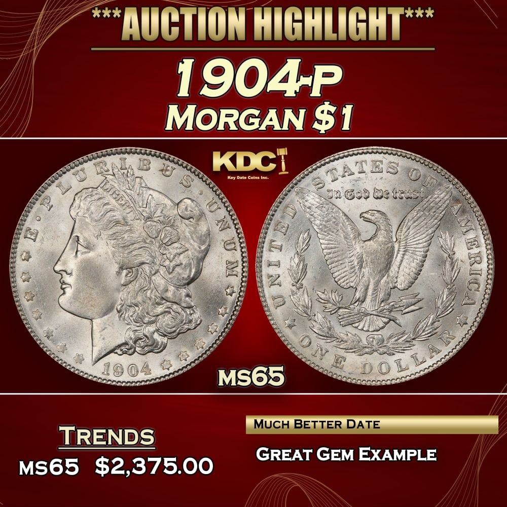 1904-p Morgan Dollar $1 ms65 SEGS (1 of 4)
