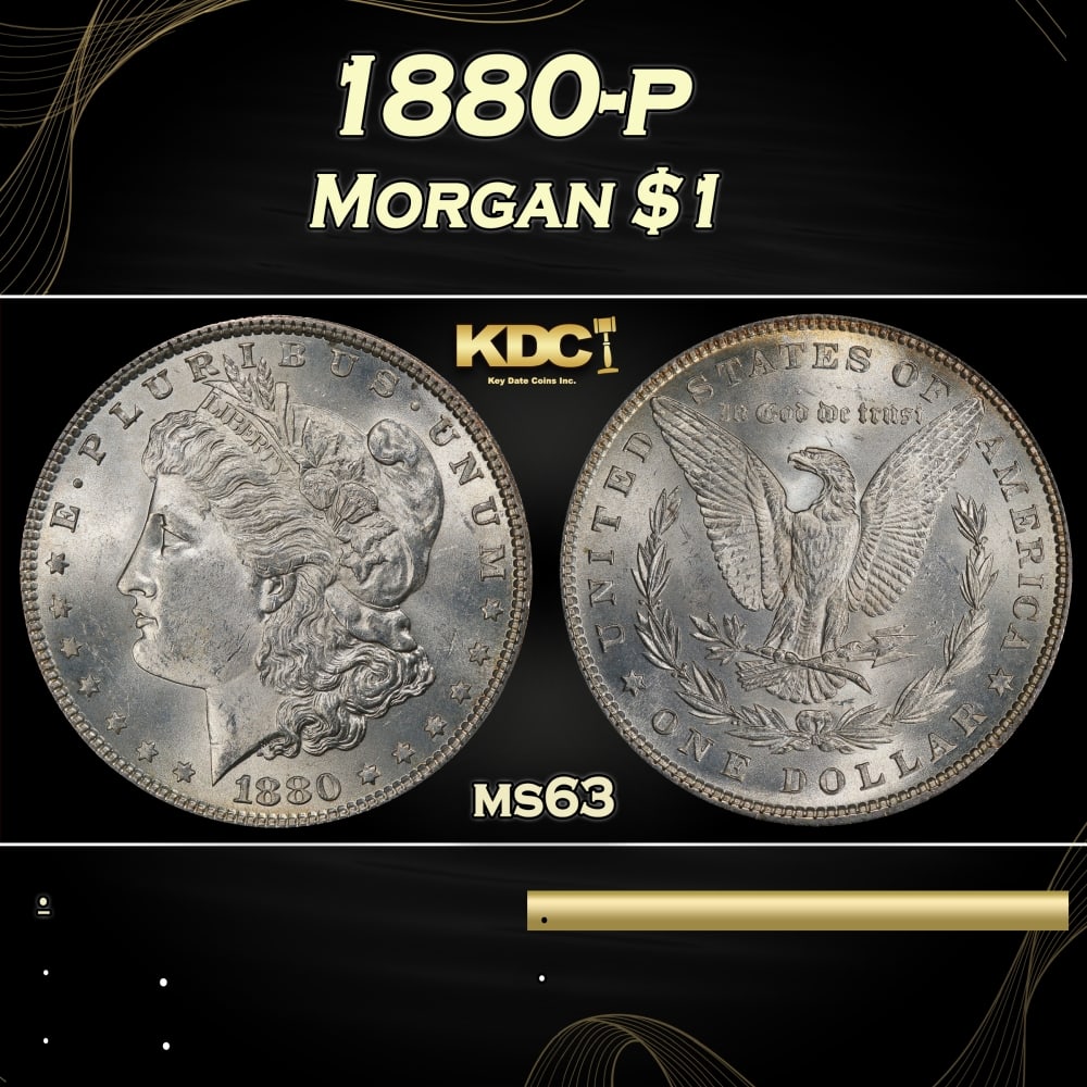 1880-p Morgan Dollar $1 Grades ms63: 1880-p Morgan Dollar $1 Grades ms63. 0