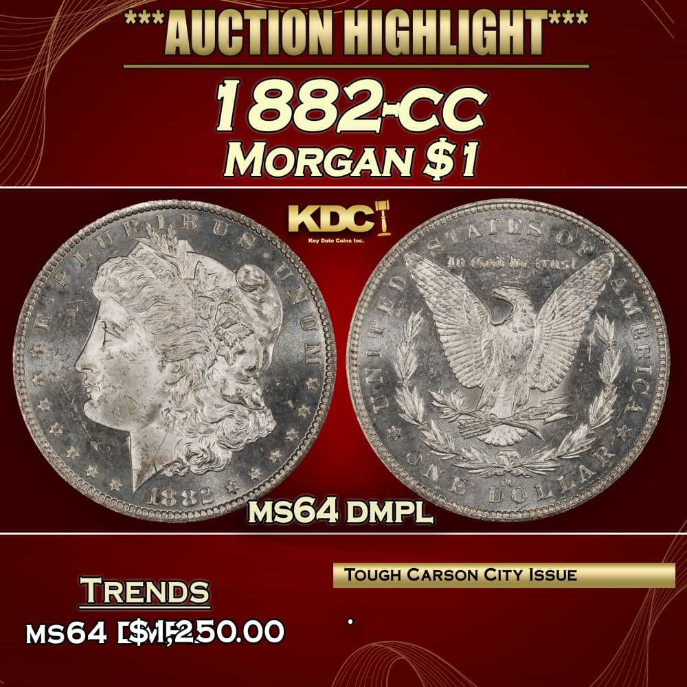 1882-cc Morgan Dollar $1 ms64 dmpl SEGS: 1882-cc Morgan Dollar $1 ms64 dmpl SEGS. 0