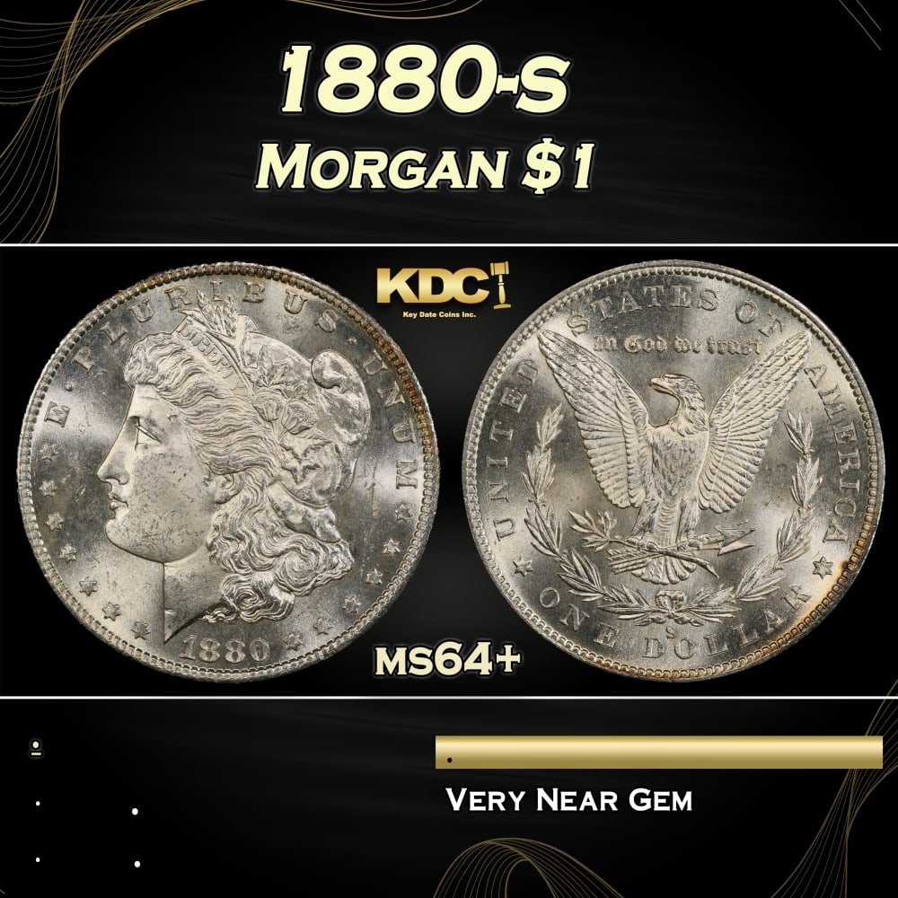 1880-s Morgan Dollar $1 Grades ms64+: 1880-s Morgan Dollar $1 Grades ms64+. 0
