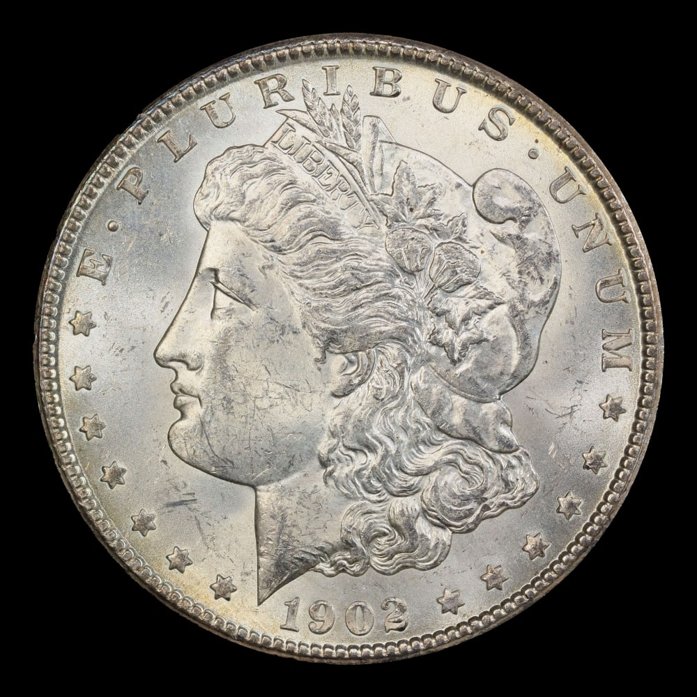 1902-o Morgan Dollar $1 Grades ms62 - 2