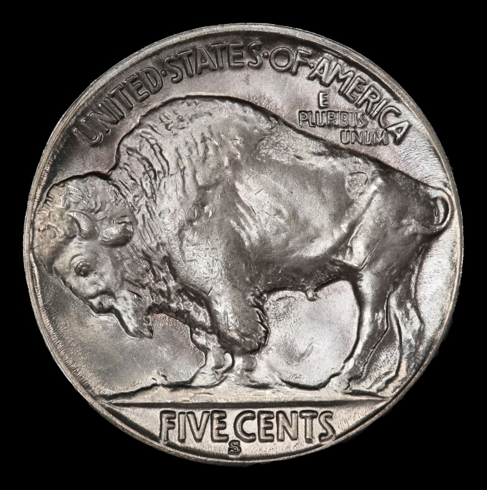 1935-s Buffalo Nickel 5c Grades ms66 - 3