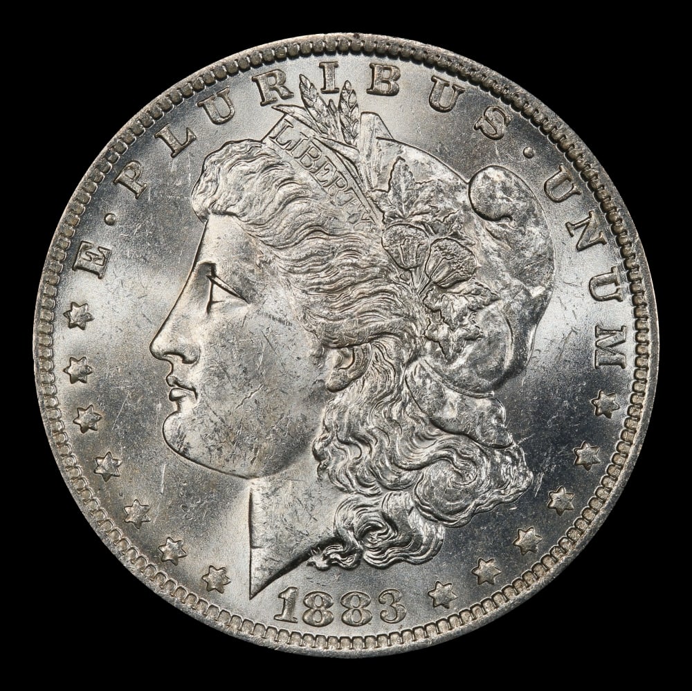 1883-o Morgan Dollar $1 Grades ms63 - 2