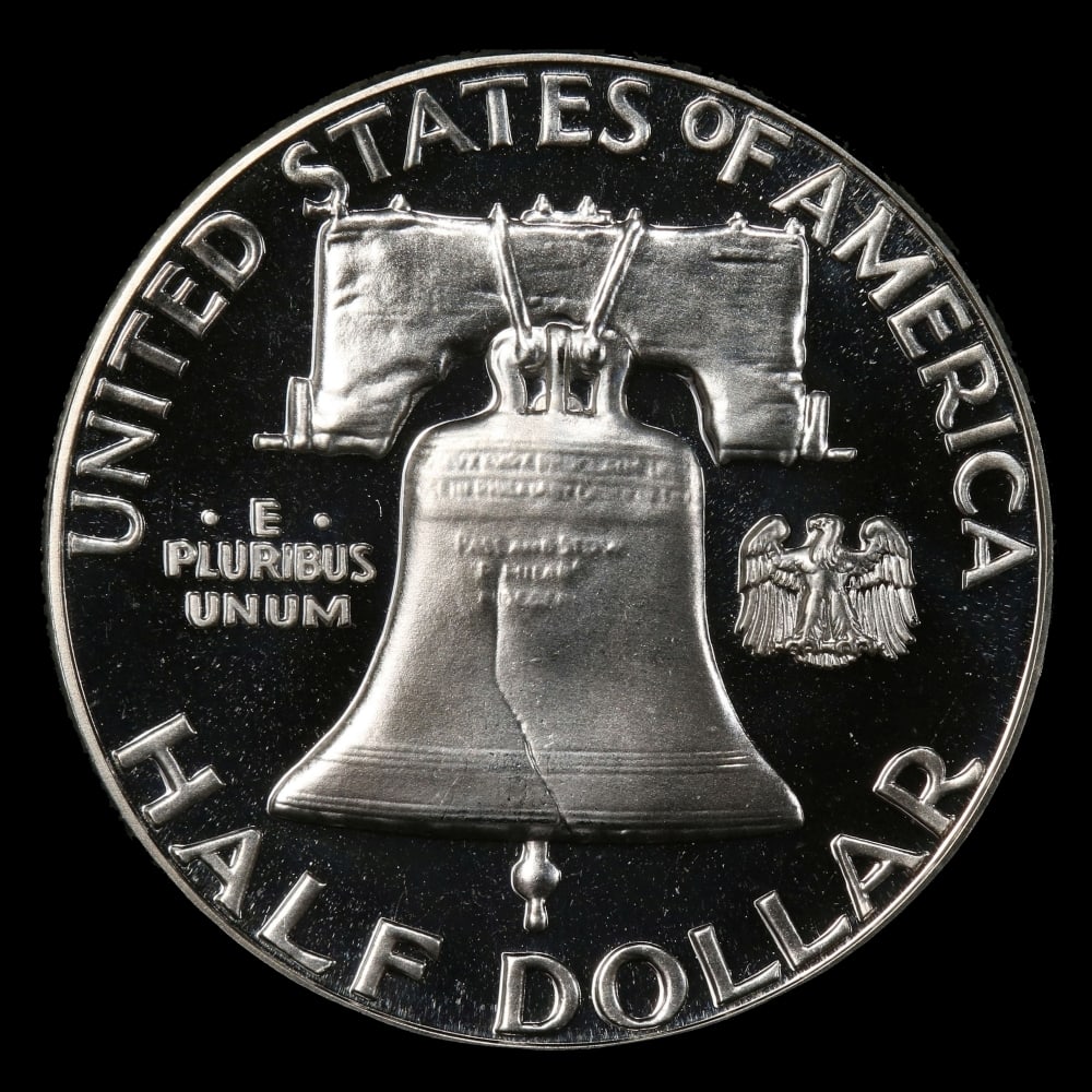 1961 Proof Franklin Half Dollar Near Top Pop! 50c pr68+ DCAM SEGS - 3