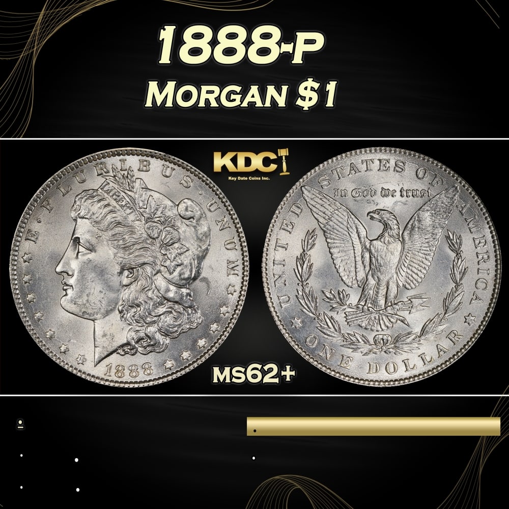 1888-p Morgan Dollar $1 Grades ms62+: 1888-p Morgan Dollar $1 Grades ms62+. 0