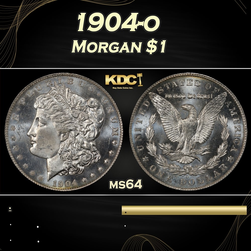 1904-o Morgan Dollar $1 Grades ms64: 1904-o Morgan Dollar $1 Grades ms64. 0