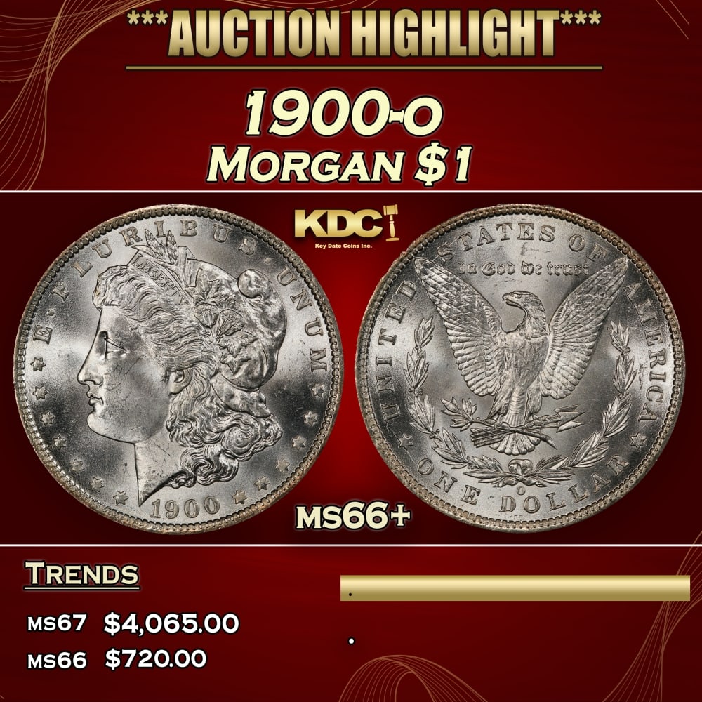 1900-o Morgan Dollar $1 ms66+ SEGS: 1900-o Morgan Dollar $1 ms66+ SEGS. 0