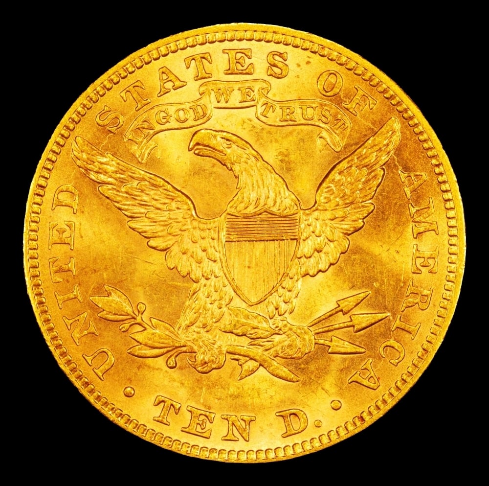 1885-p Gold Liberty Eagle Near Top Pop $10 ms65+ SEGS - 3