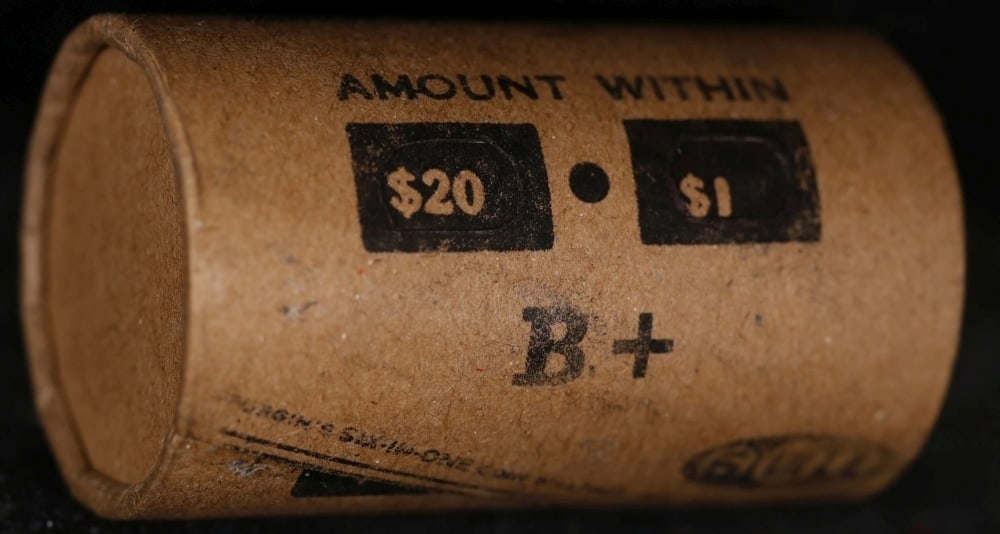 20 Coin GIMBLES Roll Circ Peace Dollar B+ - 4