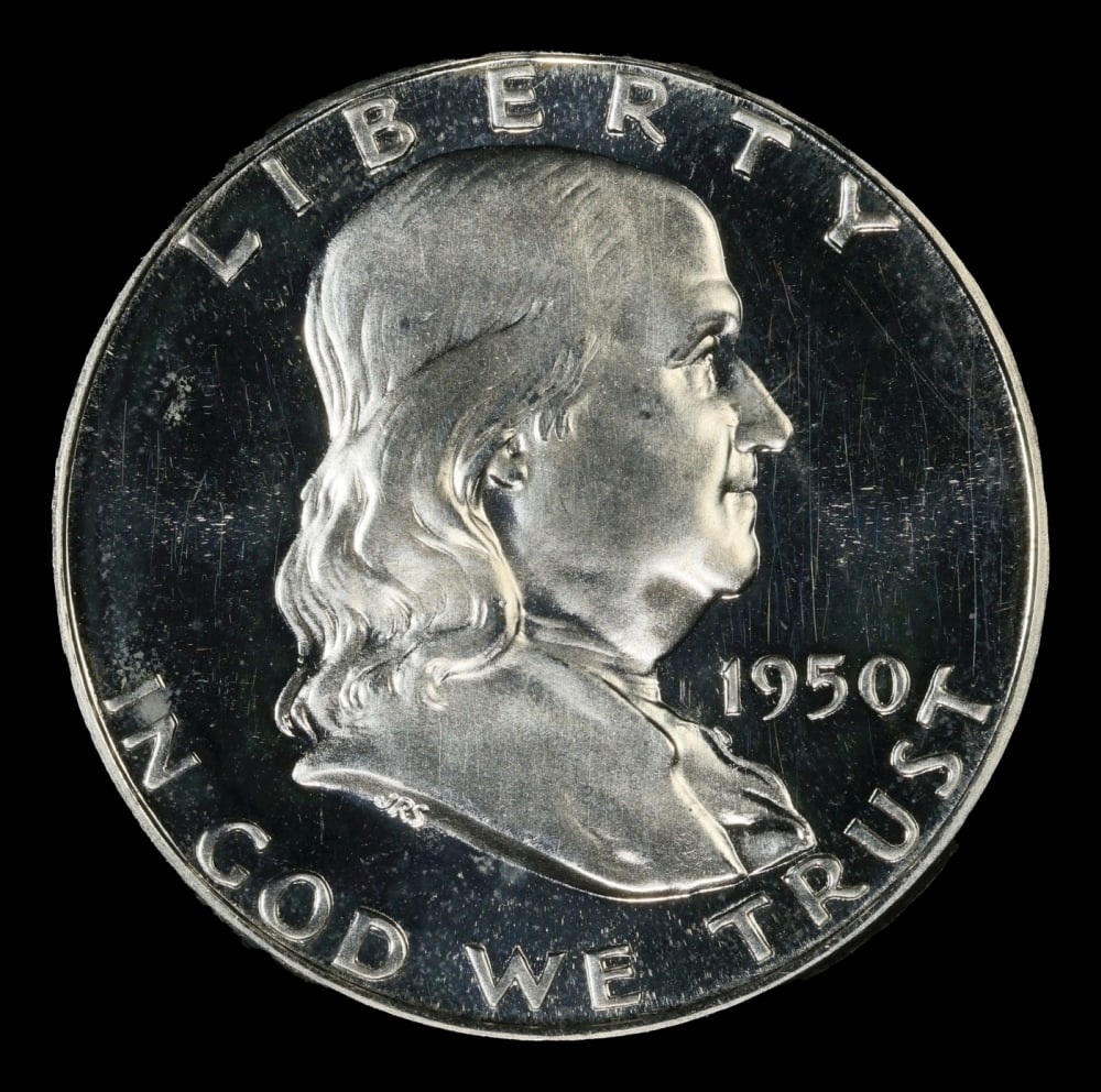 1950 Proof Franklin Half Dollar 50c pr65+ DCAM SEGS - 2