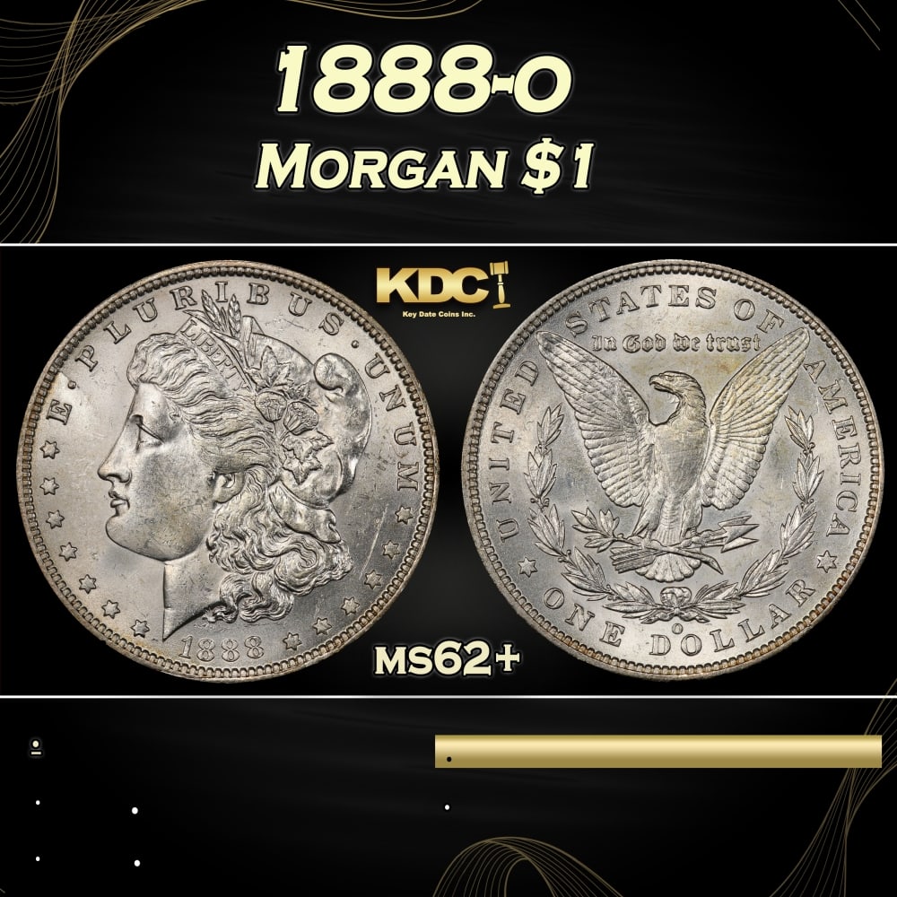 1888-o Morgan Dollar $1 Grades ms62+: 1888-o Morgan Dollar $1 Grades ms62+. 0