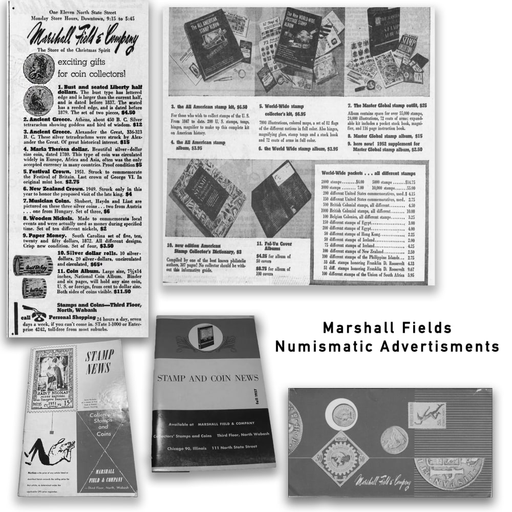 Rare Morgan Circ MARSHALL FIELDS 10 $1 Roll RED Level - 6