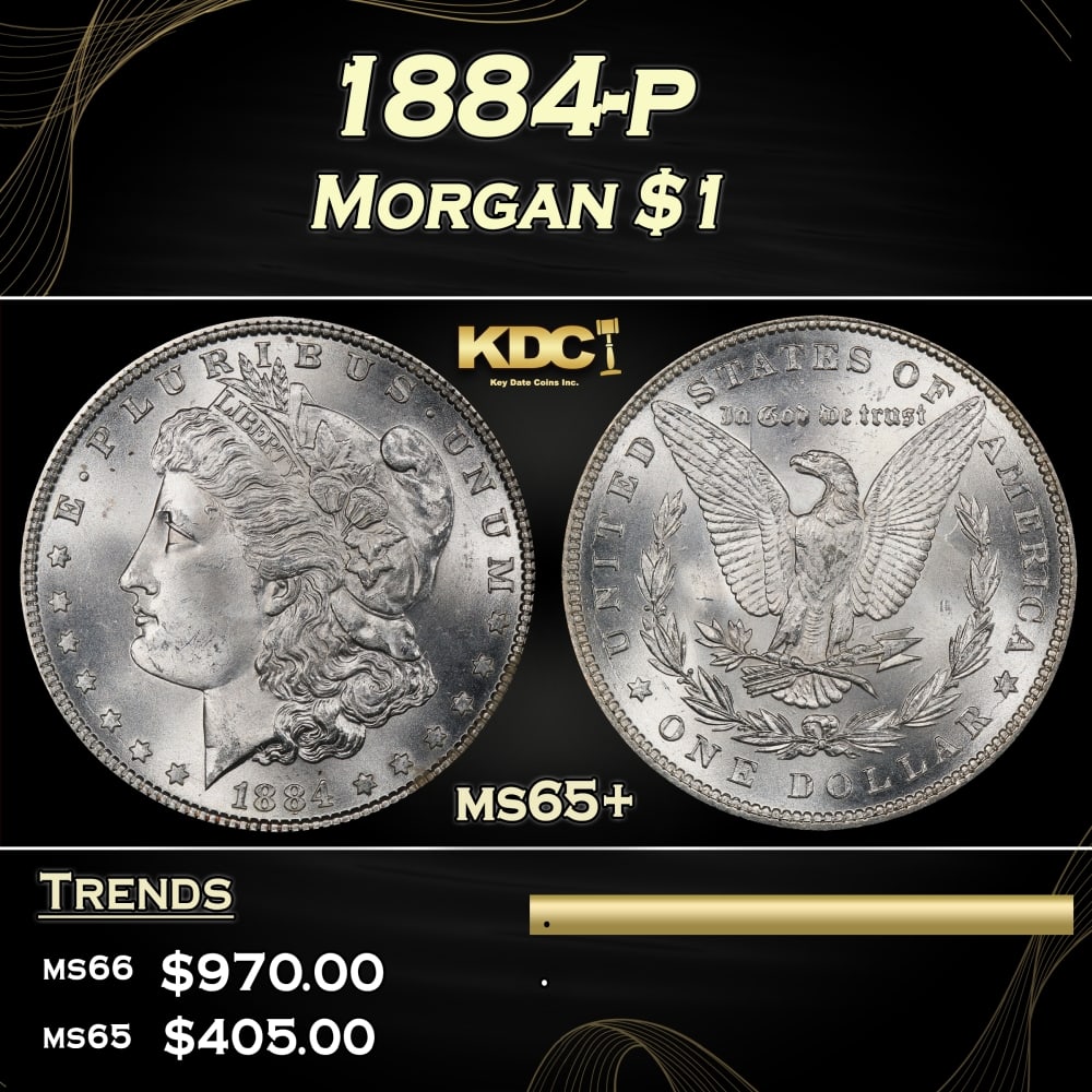 1884-p Morgan Dollar $1 Grades ms65+: 1884-p Morgan Dollar $1 Grades ms65+. 0