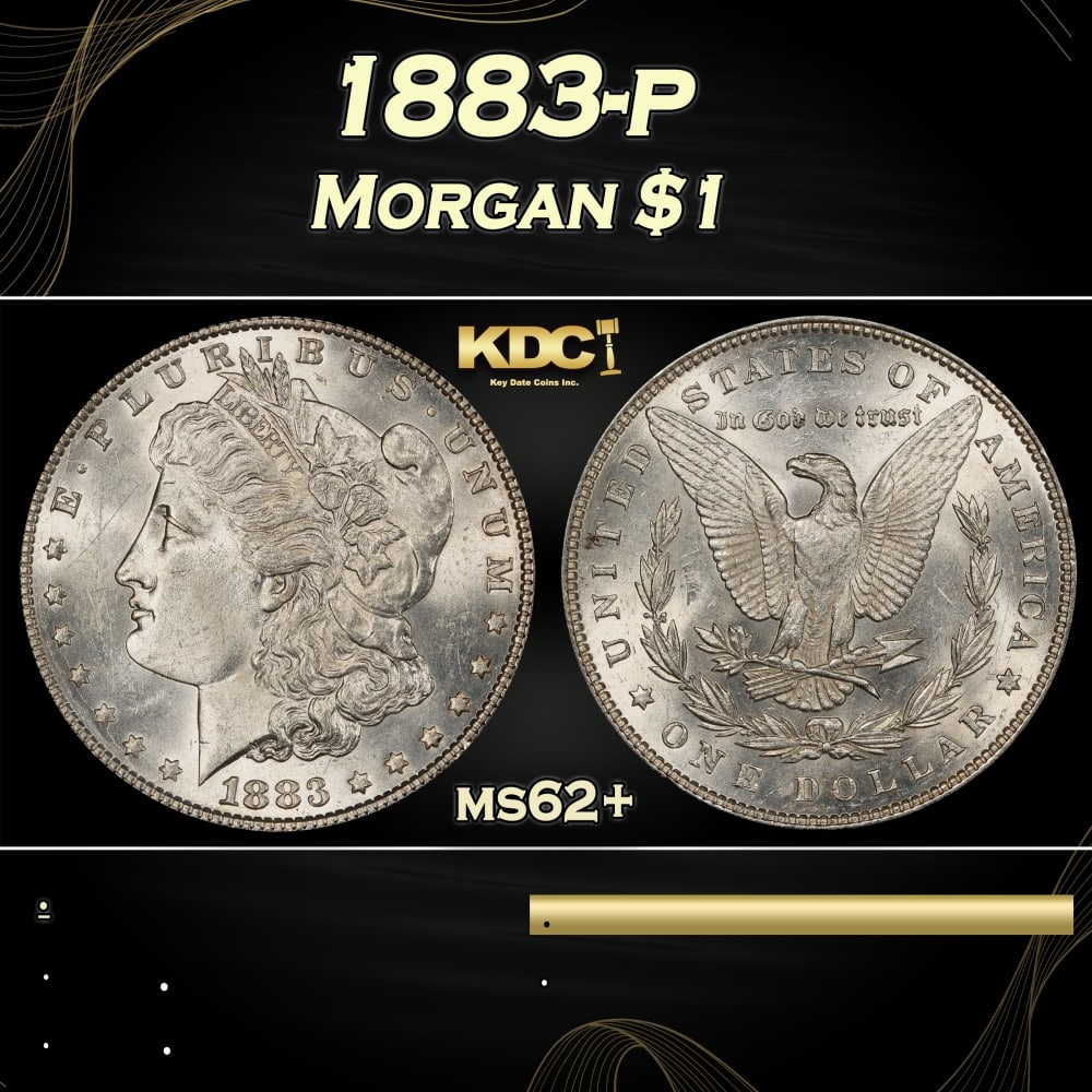1883-p Morgan Dollar $1 Grades ms62+: 1883-p Morgan Dollar $1 Grades ms62+. 0