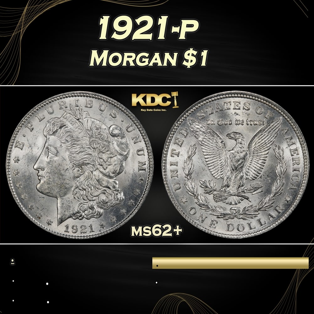 1921-p Morgan Dollar $1 Grades ms62+: 1921-p Morgan Dollar $1 Grades ms62+. 0
