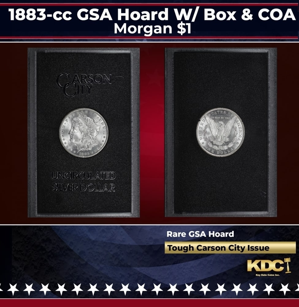 1883-cc Morgan Dollar GSA Hoard W/ Box & COA $1 Grades n/a: 1883-cc GSA Hoard W/ Box & COA Morgan Dollar $1 Grades n/a. 0
