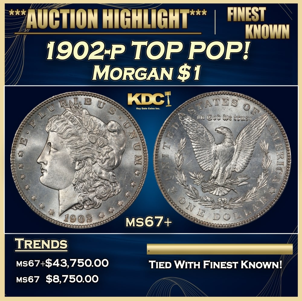1902-p Morgan Dollar TOP POP! $1 ms67+ SEGS (1 of 4)