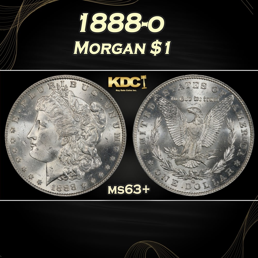 1888-o Morgan Dollar $1 Grades ms63+: 1888-o Morgan Dollar $1 Grades ms63+. 0