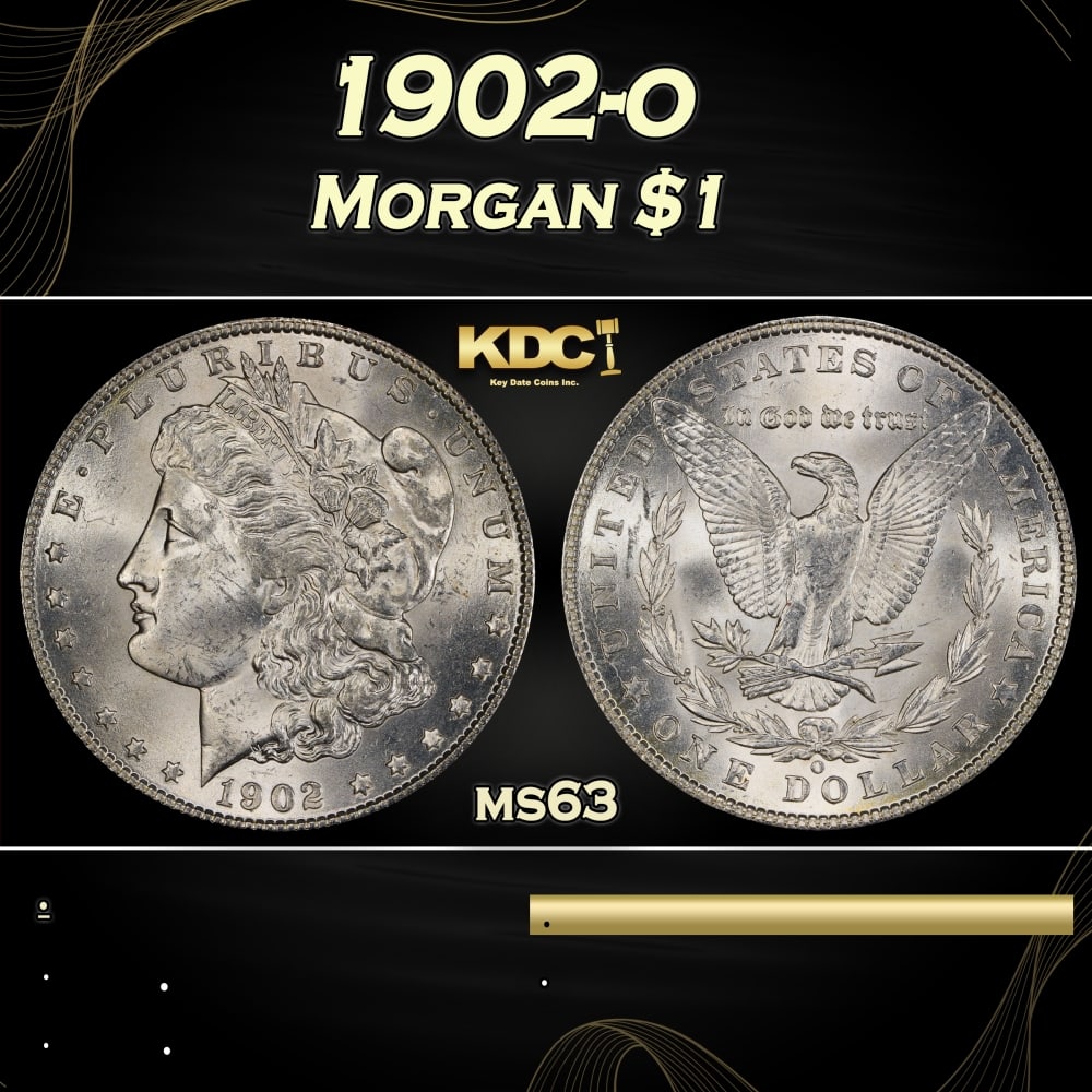 1902-o Morgan Dollar $1 Grades ms63 (1 of 3)
