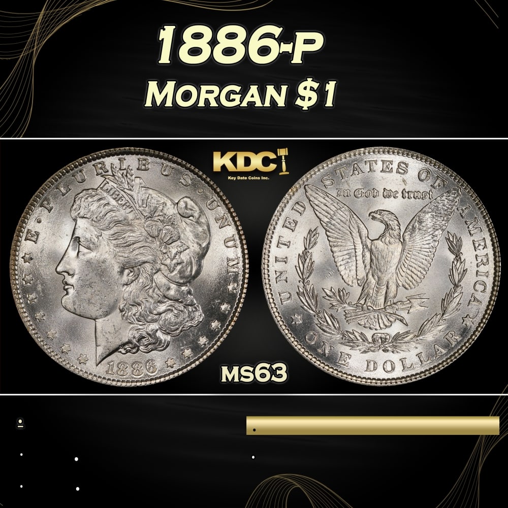 1886-p Morgan Dollar $1 Grades ms63: 1886-p Morgan Dollar $1 Grades ms63. 0
