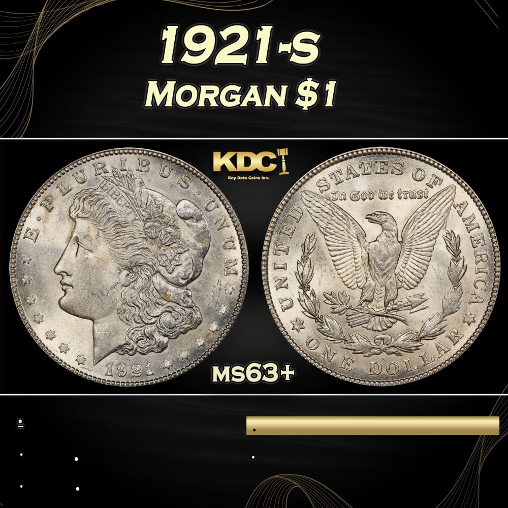 1921-s Morgan Dollar $1 Grades ms63+: 1921-s Morgan Dollar $1 Grades ms63+. 0