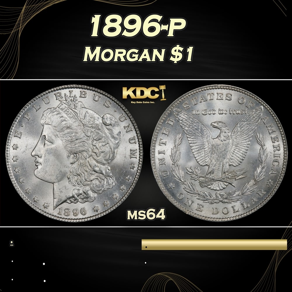 1896-p Morgan Dollar $1 Grades ms64: 1896-p Morgan Dollar $1 Grades ms64. 0