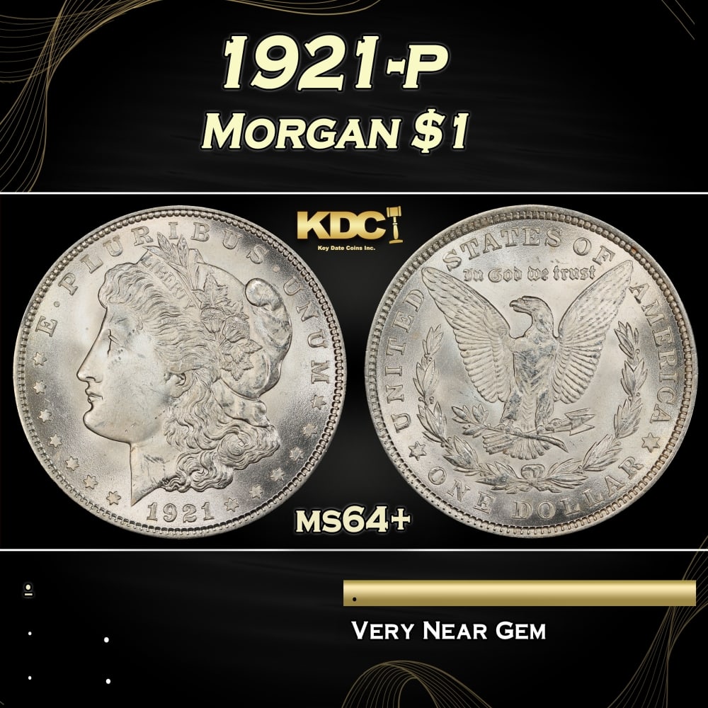 1921-p Morgan Dollar $1 Grades ms64+: 1921-p Morgan Dollar $1 Grades ms64+. 0