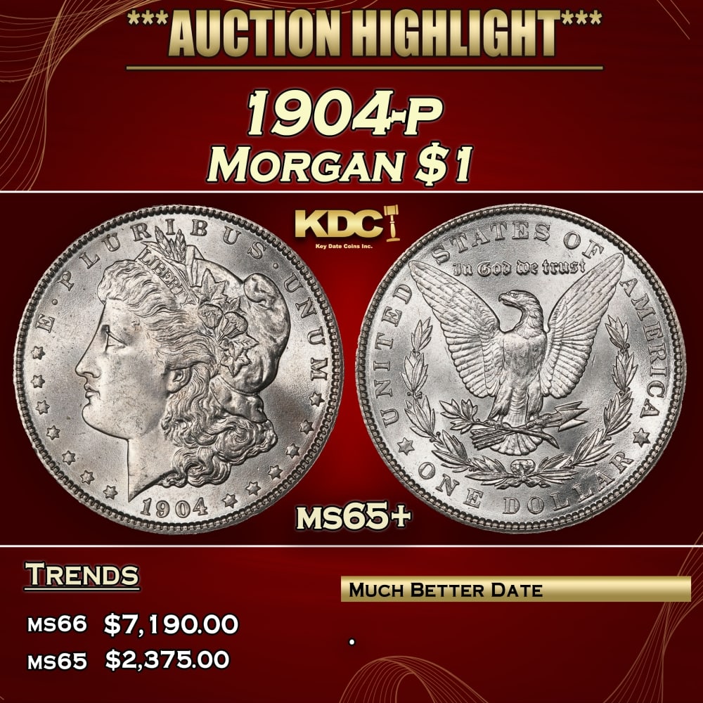 1904-p Morgan Dollar $1 ms65+ SEGS (1 of 4)