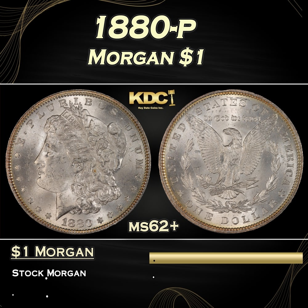 1880-p Morgan Dollar $1 Grades ms62+: 1880-p Morgan Dollar $1 Grades ms62+. 0