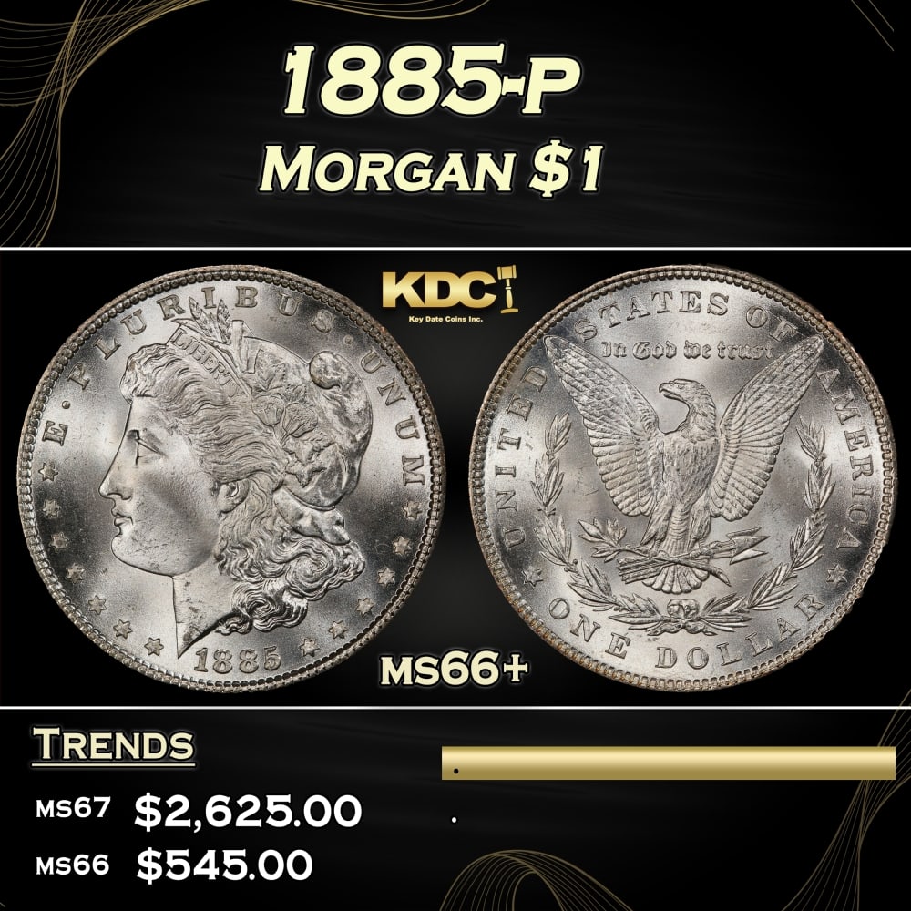 1885-p Morgan Dollar $1 ms66+ SEGS (1 of 3)