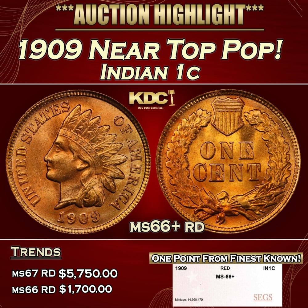 1916-s Lincoln Cent Near Top Pop 1c ms65+ bn SEGS (1 of 4)