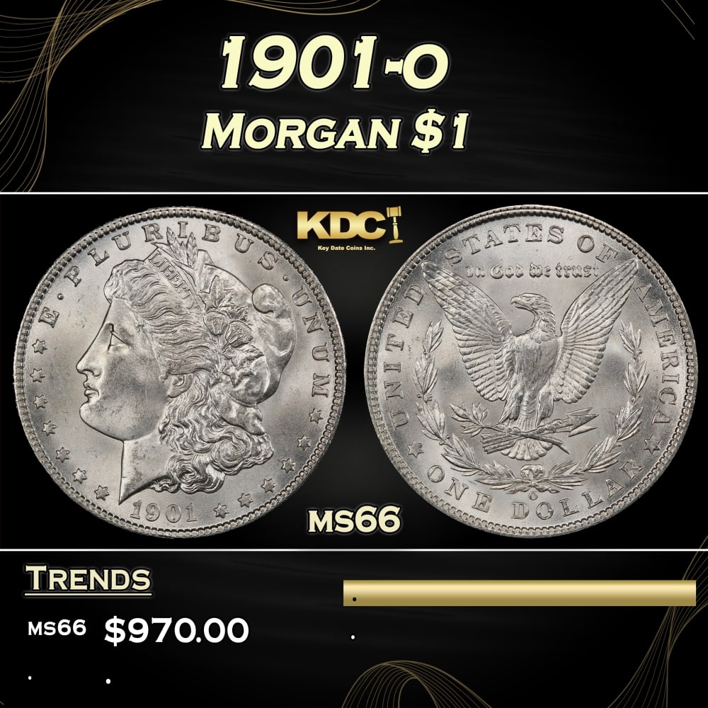 1901-o Morgan Dollar $1 Grades ms66 (1 of 3)
