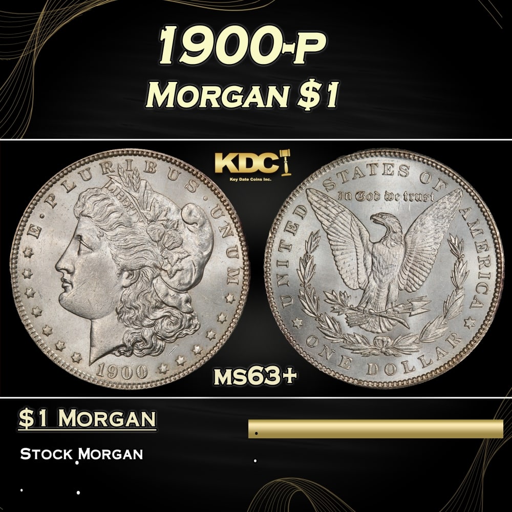 1900-p Morgan Dollar $1 Grades ms63+: 1900-p Morgan Dollar $1 Grades ms63+. 0