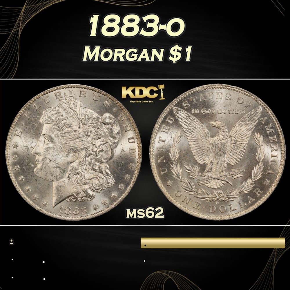 1883-o Morgan Dollar $1 Grades ms62 (1 of 3)