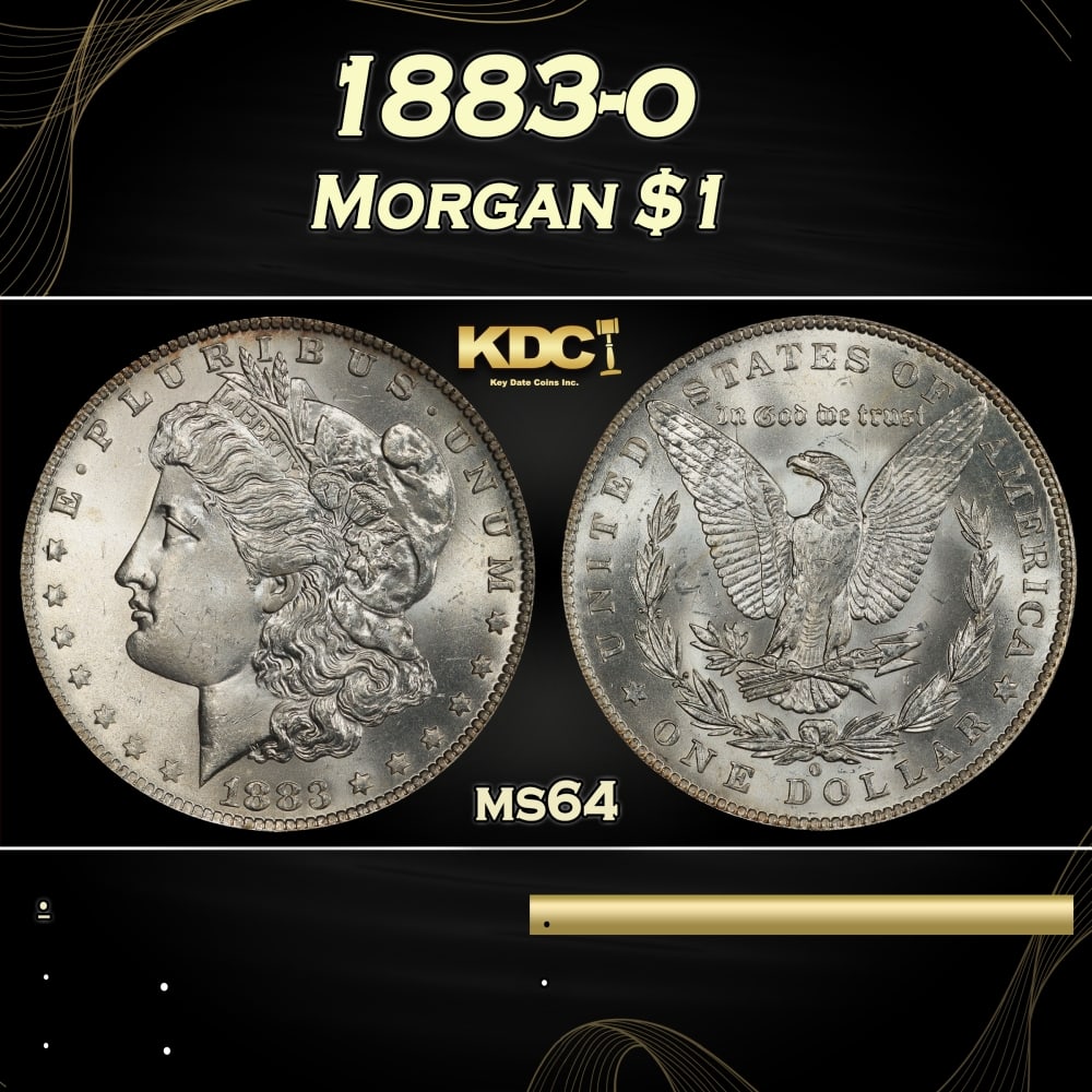 1883-o Morgan Dollar $1 Grades ms64 (1 of 3)
