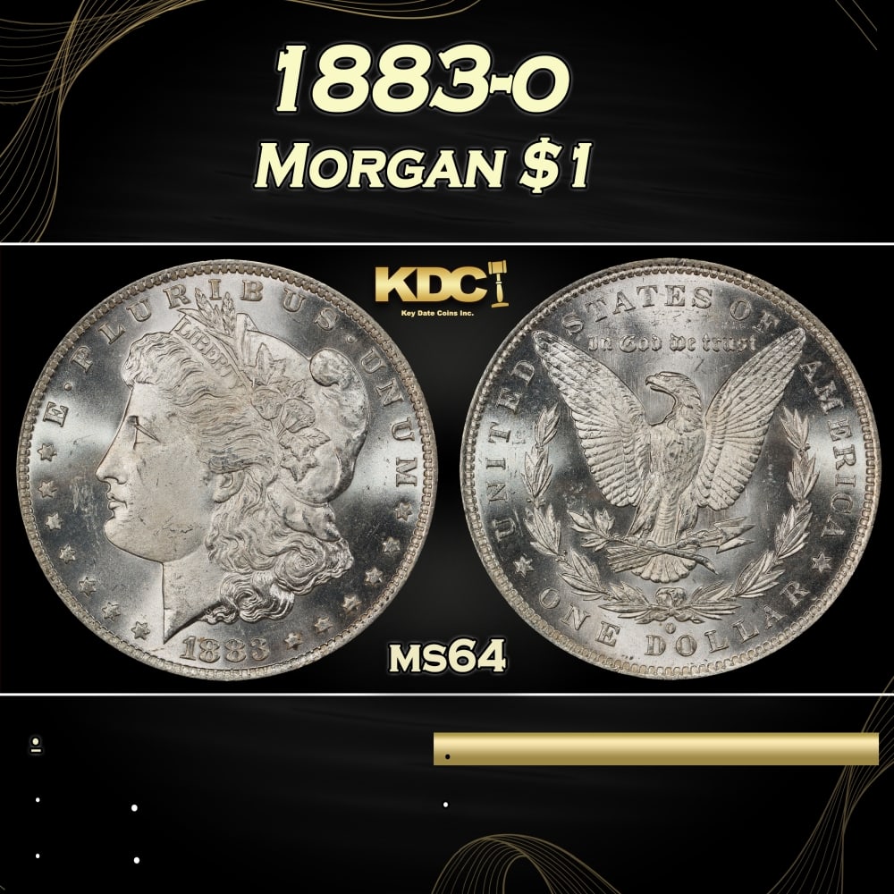 1883-o Morgan Dollar $1 Grades ms64 (1 of 3)