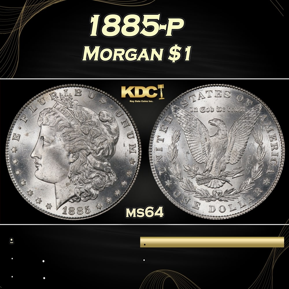 1885-p Morgan Dollar $1 Grades ms64: 1885-p Morgan Dollar $1 Grades ms64. 0