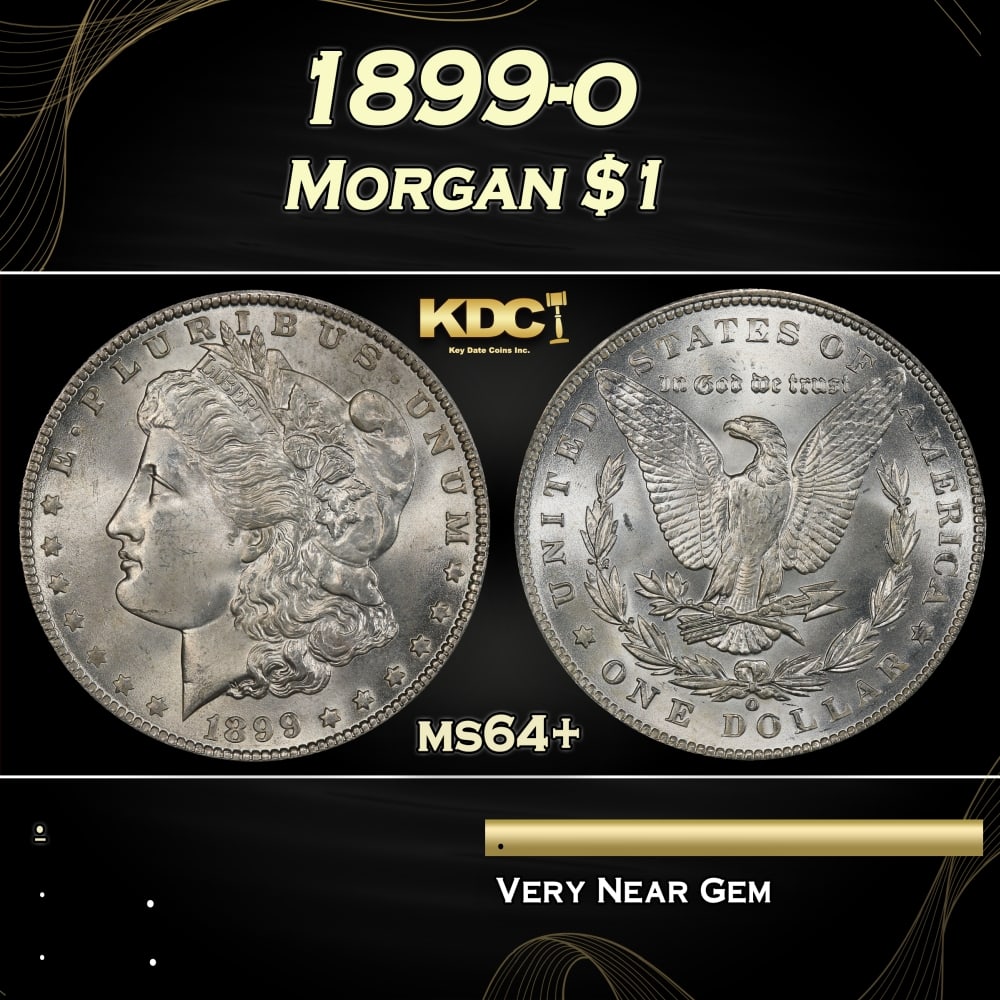 1899-o Morgan Dollar $1 Grades ms64+ (1 of 3)