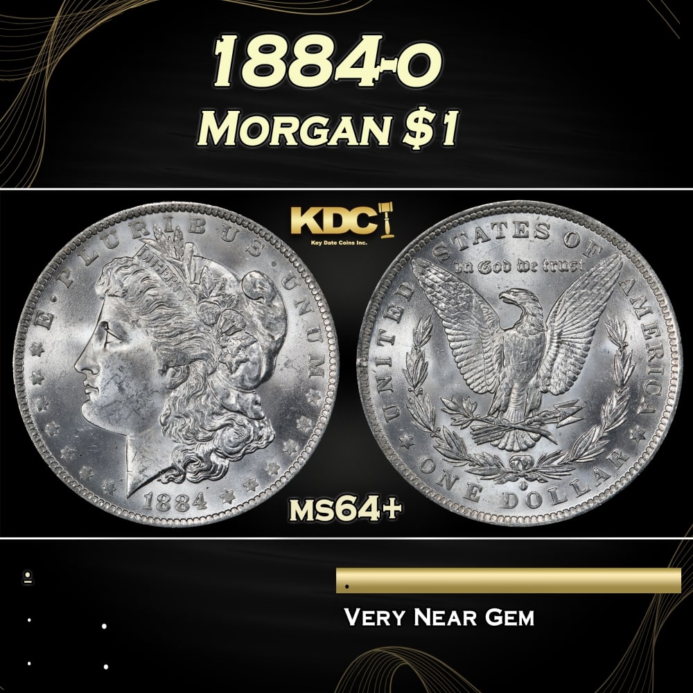 1884-o Morgan Dollar $1 Grades ms64+: 1884-o Morgan Dollar $1 Grades ms64+. 0