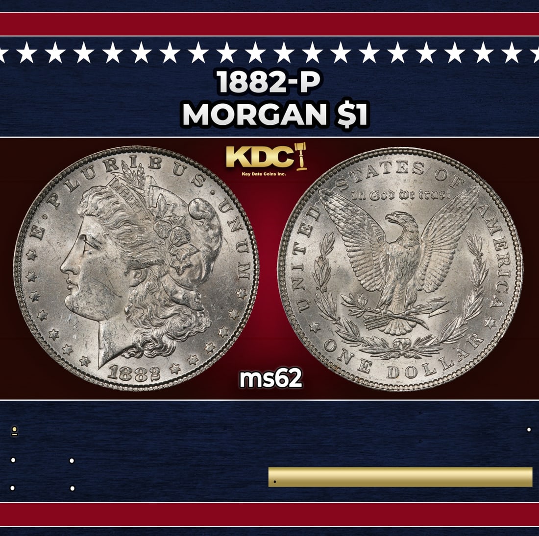 1882-p Morgan Dollar $1 Grades ms62: 1882-p Morgan Dollar $1 Grades ms62.