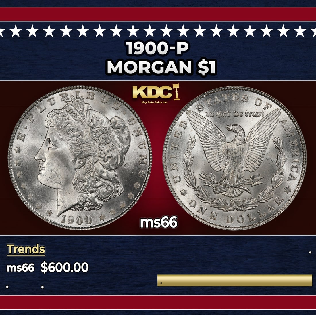 1900-p Morgan Dollar $1 Grades ms66: 1900-p Morgan Dollar $1 Grades ms66.