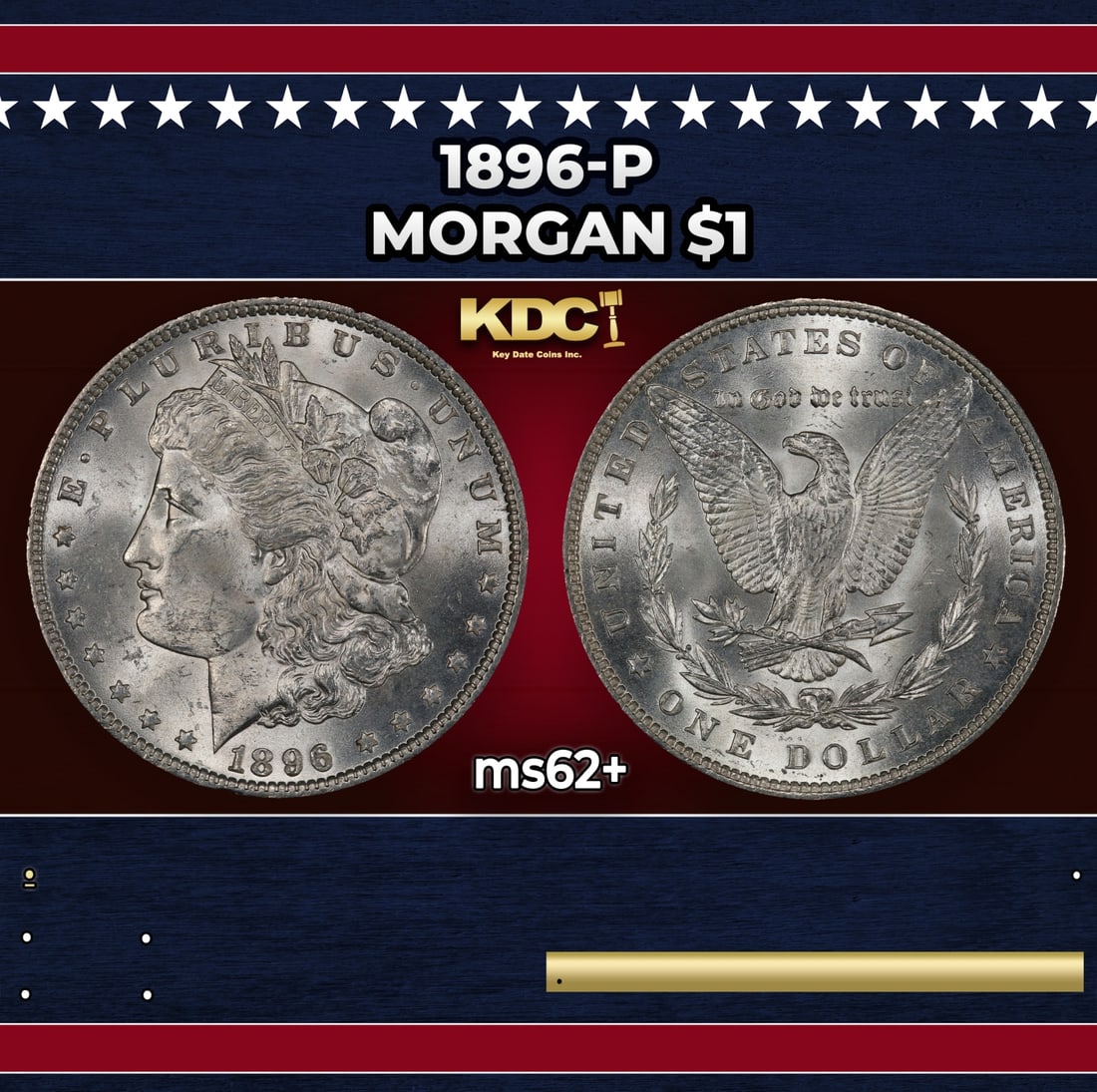 1896-p Morgan Dollar $1 Grades ms62+: 1896-p Morgan Dollar $1 Grades ms62+.